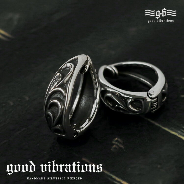 ピアス イヤリング フェイクピアス メンズ レディース シルバー925 ゴシック アラベスク 片耳用 ...