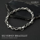 ブレスレット メンズ ユニセックス シルバー925 ティアドロップ シンプル ティアーリンク ブランド 【ギフト】