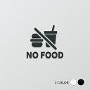 【NO FOOD】ピクトサイン 約W110mm×H102mm アクリル製 ブラック/ホワイト アクリルt5mm マーク プレート ドアプレート ブラック ホワイト 雑貨洗面所 ドア ピクトグラム オフィス picsgn-l-80-a