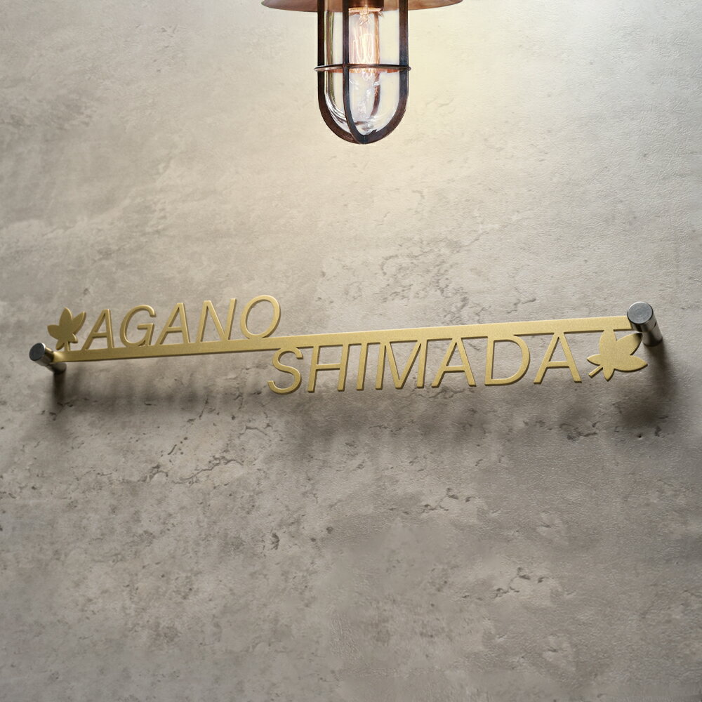 ＼超！ブラックフライデー開催！／日本製 表札 おしゃれ アイアン ステンレス表札 二世代 二世帯表札 戸建て おしゃれ 一軒家 新築祝い 戸建用 玄関 sh-s0025