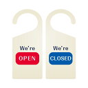 【We're OPEN・We're CLOSED】2枚セット看板 W195mm×H84mmサインプレート ドア ドアプレート 片面 印刷込み gs-pl-sig...