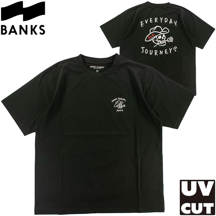Rakuten - BANKS バンクス メンズ ラッシュガード UV UPF50+ 半袖 ラッシュTシャツ 紫外線対策 ブラック 黒 BK261MHT06