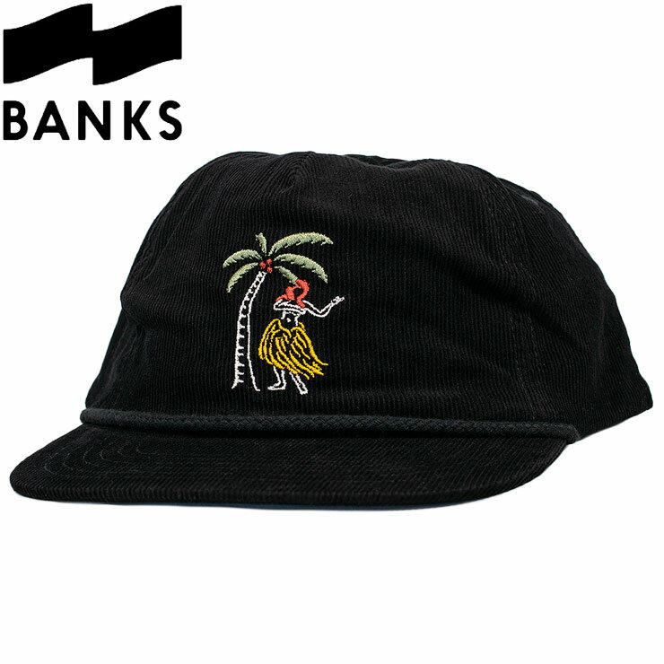 バンクス キャップ スナップバック コーデュロイ 帽子 5パネル ブランドロゴ メンズ レディース BANKS HA0183