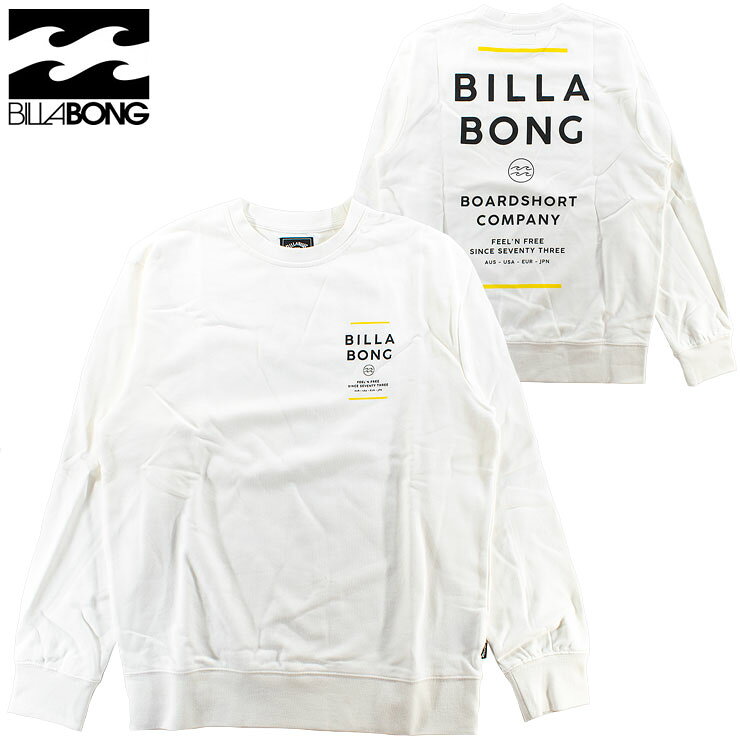 Rakuten - メンズ トレーナー スウェット クルー 長袖 レギュラーフィット サーフファッション ビラボン BILLABONG BF012001