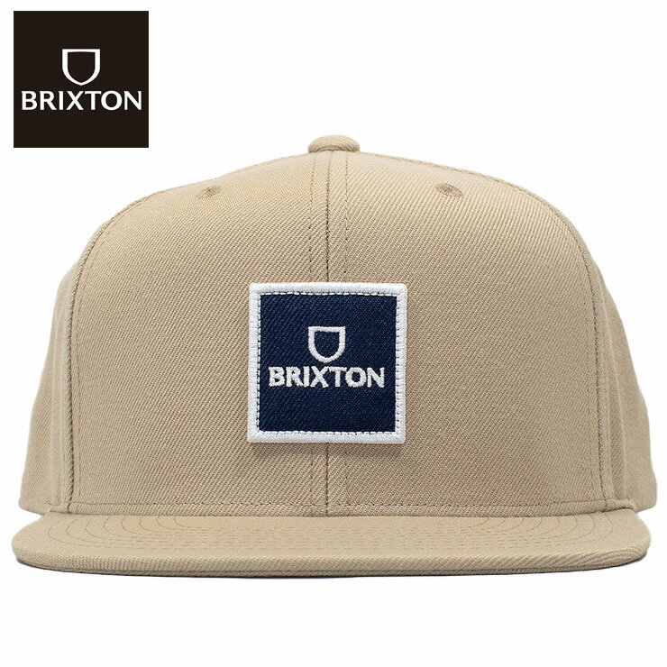 ブリクストン  帽子 メンズ ブリクストン BRIXTON スナップバックキャップ フラットバイザー 6パネル CAP 帽子 フリーサイズ ALPHA SQUARE MP SNAPBACK