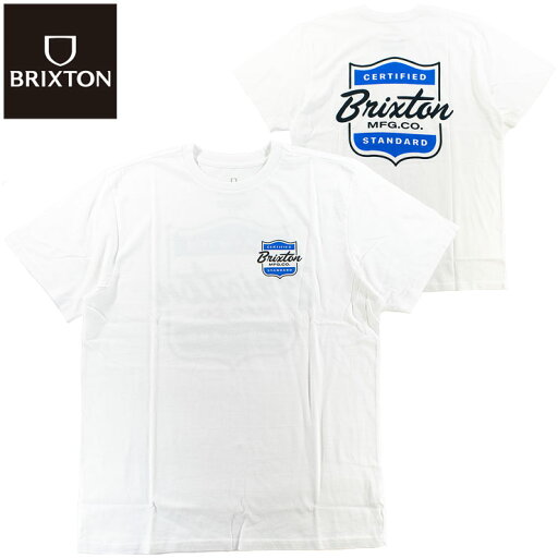 メンズ Tシャツ ブリクストン 半袖Tシャツ スケートボードブランド バックプリント BRIXTON BROOKER SHORT SLEEVE STANDARD TEE メンズ Tシャツ ブリクストン 半袖Tシャツ スケートボードブランド バックプリント BRIXTON BROOKER SHORT SLEEVE STANDARD TEE