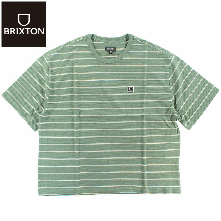 Rakuten - メンズ Tシャツ ブリクストン ニット 半袖Tシャツ バックプリント BRIXTON SHIELD PIQUE SHORT SLEEVE BOXY KNIT TEE