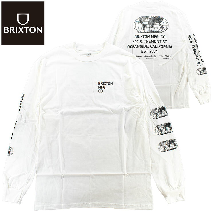 Rakuten - BRIXTON ブリクストン メンズ ロンTシャツ 長袖 Tシャツ 綿100％ バックプリント 袖プリント UNION L/S STT