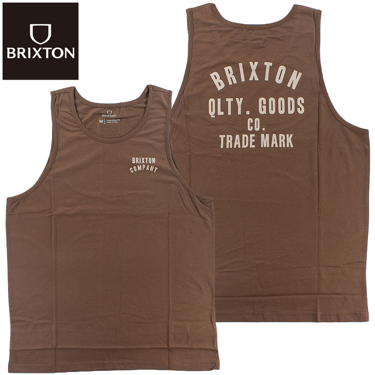 ブリクストン BRIXTON WOODBURN TANK TOP タンクトップ ノースリーブ メンズ ユニセックス バックプリント サーフファッション