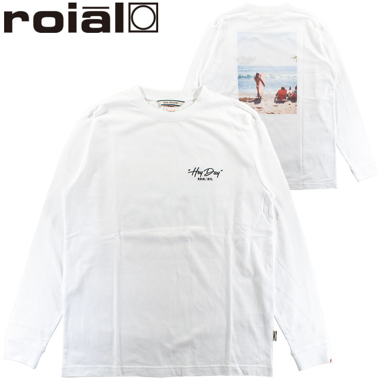 メンズTシャツ ロイアル アートフォトプリント ロングスリーブ サーフブランド 長袖 ロンT ビーチ フォトTEE ROIAL R234MLT02