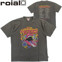 ロイアル メンズTシャツ 半袖 バンド ヴィンテージ オーバーサイズ コットン ローリング ストーンズ ROIAL R241MTS05