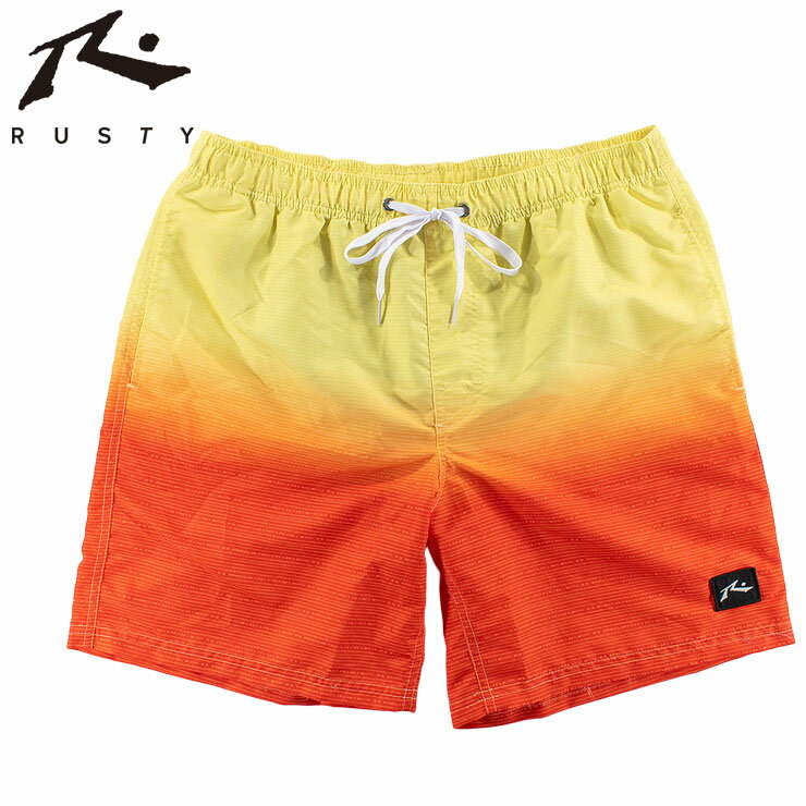 RUSTY サーフパンツ ラスティー 912401 メンズ 水着 ボードショーツ インナーメッシュ付 トランクス ゴムパン 海水パンツのサムネイル