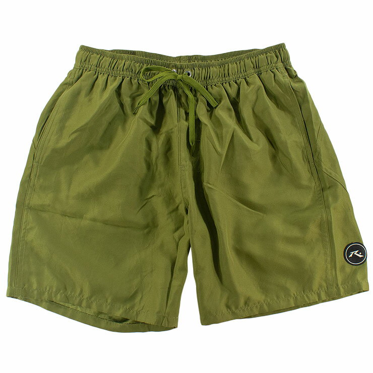 ラスティー サーフトランクス 水着 メンズ 無地 インナーメッシュ付き サーフパンツ ゴムパン 海水パンツ RUSTY 915404