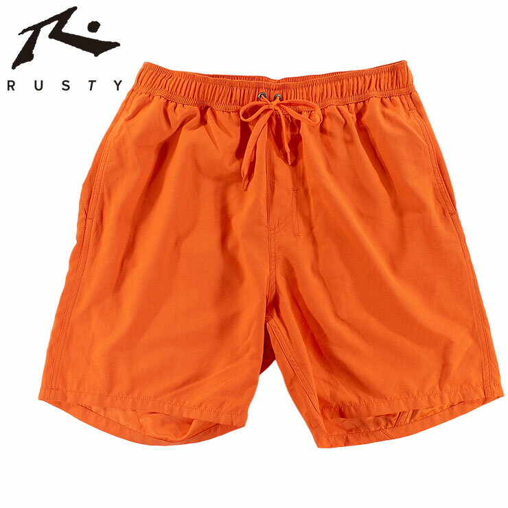 Rakuten - サーフパンツ ラスティー メンズ 水着 ボードショーツ インナーメッシュ付 トランクス ゴムパン 海水パンツ RUSTY 916400