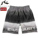 こども用 サーフトランクス ラスティ RUSTY 965402 グラデーション インナー付 キッズ 海パン ゴムパン サーフパンツ