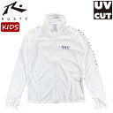 ラスティー キッズ ラッシュガード 熱中症対策 UV 子ども 長袖 フード無し 袖プリント RUSTY 969470