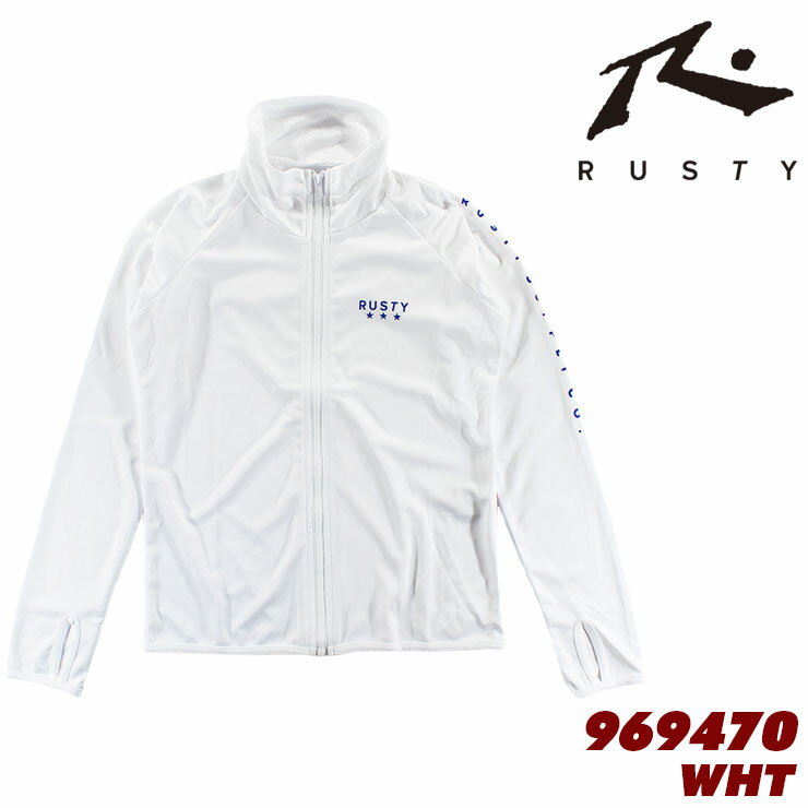 ラスティー キッズ ラッシュガード 熱中症対策 UV 子ども 長袖 フード無し 袖プリント RUSTY 969470 2