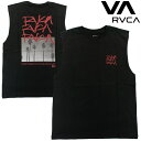 ルーカ メンズ タンクトップ バンドカット Tシャツ バックプリント サーフブランド ストリート ルカ RVCA BE04A357