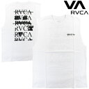 ルーカ メンズ タンクトップ バンドカット Tシャツ バックプリント サーフブランド ストリート ルカ RVCA BE04A360