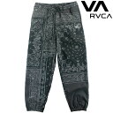 ルーカ メンズ パンツ イージーパンツ ペイズリー バンダナ BE04B707 ボンディング スウェットパンツ 撥水 防風 RVCA ルカ(4)