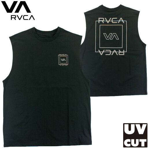 ルーカ メンズ ラッシュガード RVCA タンクトップ UVカット UPF50+ ノースリーブ 水陸両用 ハイブリット ルカ BF041879 ルーカ メンズ ラッシュガード RVCA タンクトップ UVカット UPF50+ ノースリーブ 水陸両用 ハイブリット ルカ BF041879
