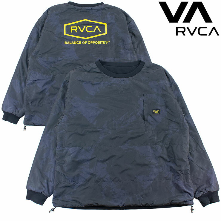 Rakuten - RVCA ルカ メンズ 大きめ トレーナー ジャケット リバーシブル プルオーバー クルーネック 総柄 ルーカ BF042006