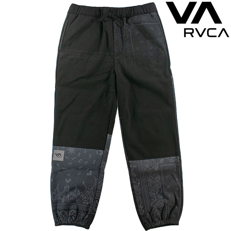Rakuten - メンズ スウェットパンツ ルーカ パッチワーク ズボン ペイズリー柄 裏起毛 パンツ 撥水 防風 ルカ RVCA BF042706