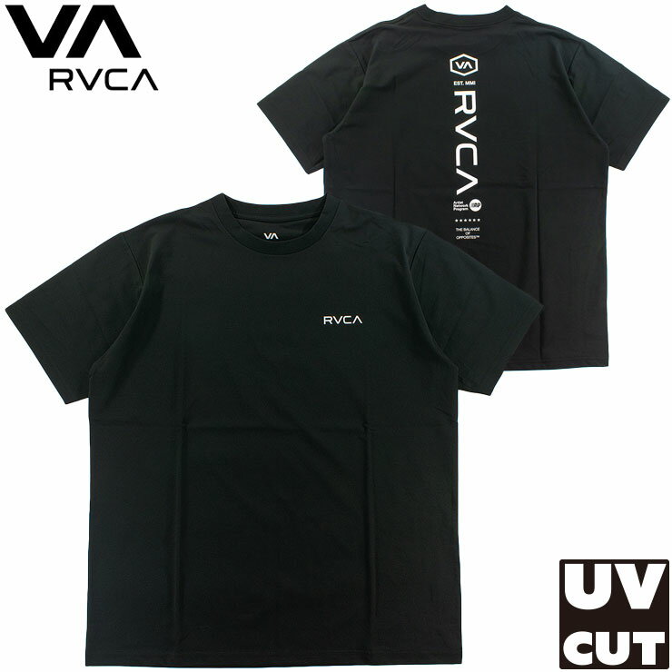 Short Sleeve - RVCA ルーカ メンズ ラッシュガード UVカット 半袖 スイムウェア Tシャツ 水陸両用 ハイブリット ルカ BG041857