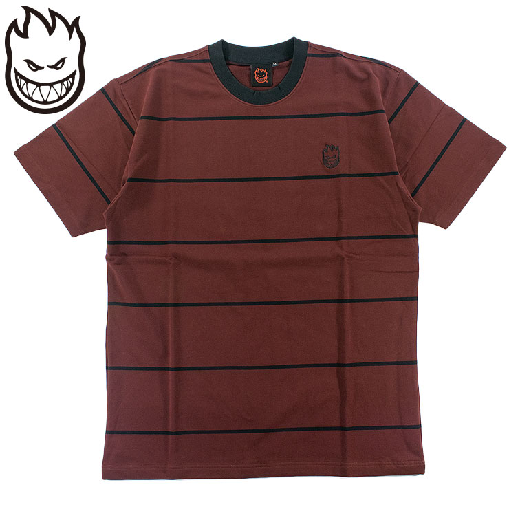 Rakuten - スピットファイア メンズ Tシャツ ボーダー 厚手 ヘビーウェイト ティーシャツ SPITFIRE BIGHEAD EMB STRIPE TEE