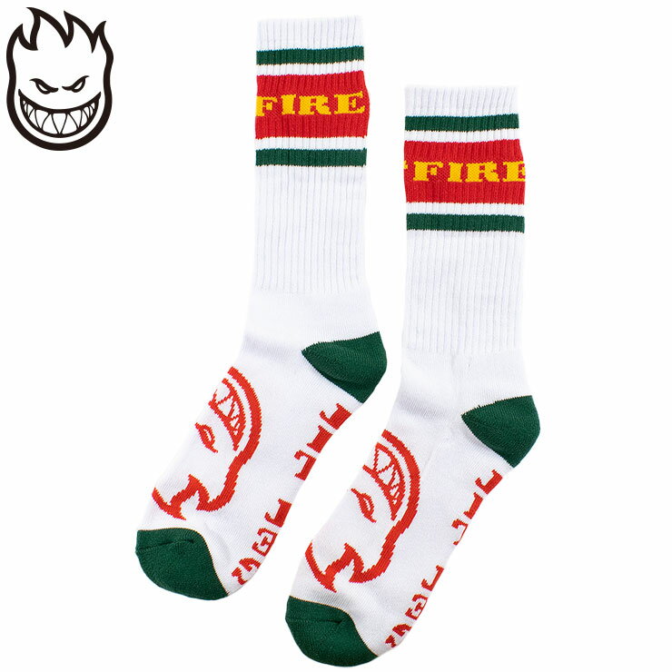 SPITFIRE スピットファイア ソックス 靴下 SOCKS メンズ コットン フリーサイズ スケートボード CLASSIC 87' BIGHEAD