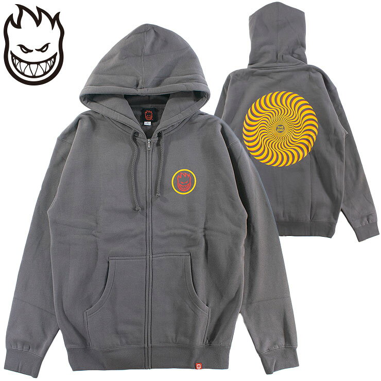 Rakuten - スピットファイア SPITFIRE メンズ ジップ パーカー フリース 裏起毛 スケーター スウェット CLASSIC SWIRL OVERLAY ZIPHOOD