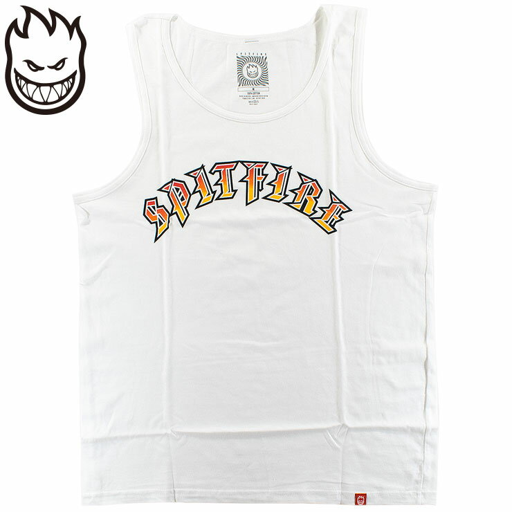 SPITFIRE スピットファイア メンズ タンクトップ ノースリーブ バックプリント SK8 スケートボード OLD FADE FILL TANK