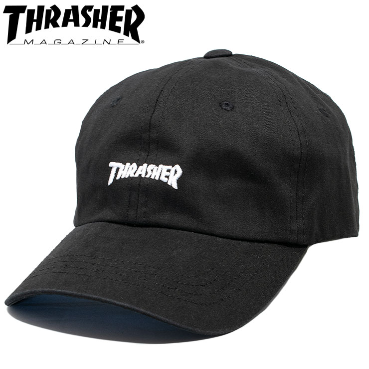 スラッシャー キャップ ローキャップ マグロゴ 男女兼用 ユニセックス アジャスターキャップ THRASHER THR-C01