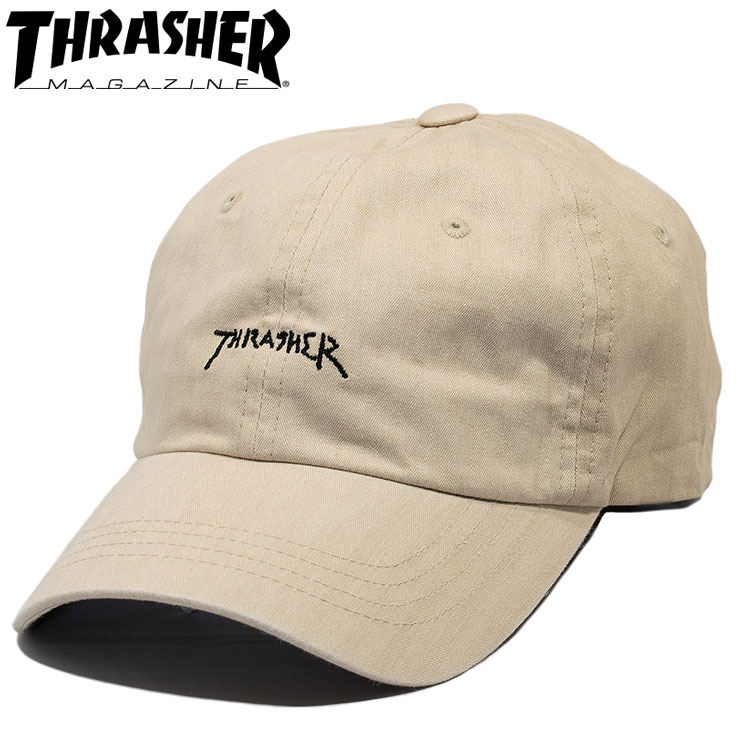 スラッシャー スラッシャー キャップ ローキャップ THR-C02 ゴンズロゴ 男女兼用 ユニセックス アジャスターキャップ THRASHER