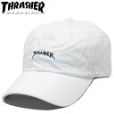 キャップ スラッシャー THRASHER ローキャップ ゴンズロゴ 男女兼用 ユニセックス アジャスターキャップ THR-C02