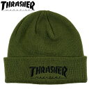 ビーニー スラッシャー ニットキャップ 帽子 BEANIE THR-N01 スケーター ファッション 男女兼用 THRASHER