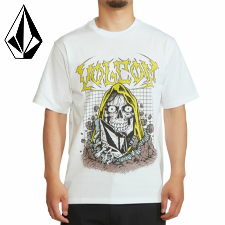 ボルコム Tシャツ 半袖TEE メンズ レディース S/S がいこつ スカル BONES スケーターファッション VOLCOM AF212203