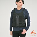 【5/5まで限定!フラッシュクーポン対象最大2,000円OFFクーポン】アウトドアベスト ブラック M キャンプ ベスト メンズ アウトドア バイク プロテクタ...