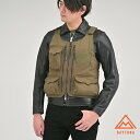 【5/5まで限定!フラッシュクーポン対象最大2,000円OFFクーポン】アウトドアベスト カーキ M キャンプ ベスト メンズ アウトドア バイク プロテクター...