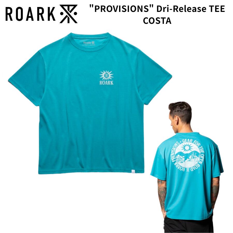 ROARK REVIVAL "PROVISIONS" Dri-Release TEE BLACK ロアークリバイバル ロアークリバイバル プロビジョンズ ドライリリースTシャツ 半袖 吸湿速乾