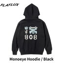 FLATLUX フラットラックス Monoeye Hoodie BLACK GUCHON グラフィック TR-808オマージュ 13oz裏毛 パーカー メンズ レディース
