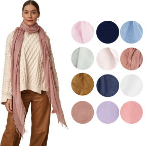 CHAN LUU チャンルー 大判ストール スカーフ マフラー ユニセックス フリンジ カシミアシルク チャン・ルー SOLID COLOR SCARVES BRH-SC-140 CASHMERE stole Scarf カシミヤ 冷房