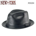 ニューヨークハット NEW YORK HAT ニューヨークハット ラムスキンフェドラ 中折れハット LAMBSKIN FEDORA　男 メンズ RS9204 おしゃれ帽子 プレゼントにも