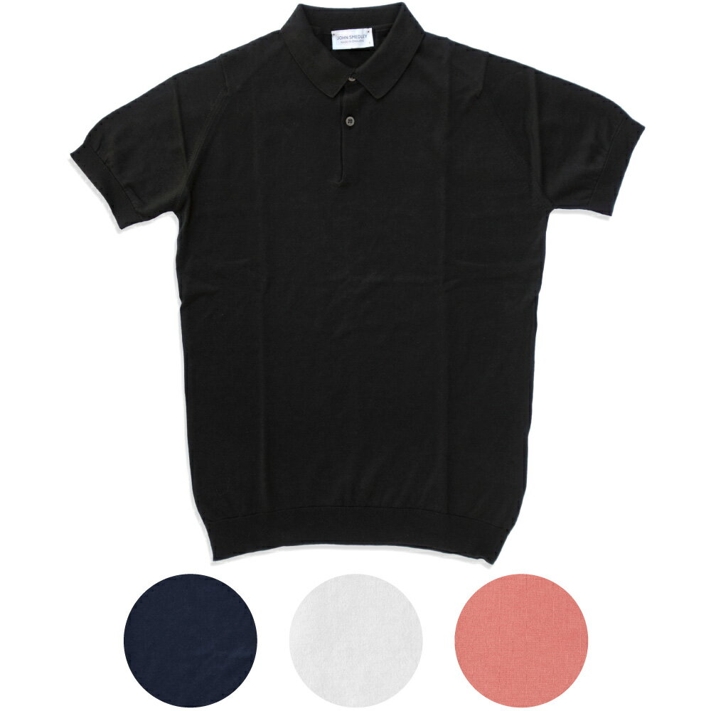 JOHN SMEDLEY ジョンスメドレー RHODES メンズニットポロシャツ Sea Island Cotton100 Polo Shirt メンズ プレゼントにも最適