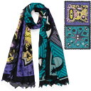 Faliero Sarti ファリエロサルティ Peace ピース ストール スカーフ マフラー ユニセックス フリンジ モダール＆カシミア stole Scarf 男女 E23 1014