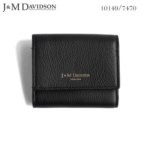 J&M DAVIDSON 小銭入れ付き 三つ折りサイフ 2 FOLD WALLET ジェイアンドエム デヴィッドソン SMALL GRAIN LEATHER 10149 7470 9990