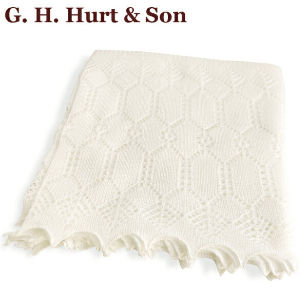 G.H.HURT & SON エレガントソフトウールベビーショール Elegant Soft Wool Baby Shawl W426X/54 おくるみ シャーロット王女 英国王室御用達 出産祝い プレゼント ギフト ジーエイチハートアンドサン