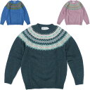 Harley of Scotland ハーレーオブスコットランド ノルディック柄 クルーネックセーター レディース YOKE CREW NECK SWEATER SUPERSOFT L4827 ウール100