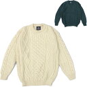 aran WOOLLEN MILLS アランウーレンミルズ アランセーター ユニセックス Aran Sweater Heritage Worsted Wool B392