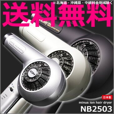 【送料無料】ノビー NB2503 マイナスイオンドライヤー 1200W　【サロン専売品／マイナスイオン／うるつや／ノビー／NOBBY／tescom／テスコム／日本製】【ホワイト／マットブラック／シルバーよりご選択】【高性能フィルター NBP10 搭載】